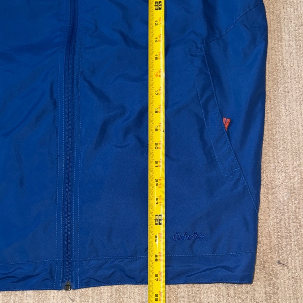 Cabela's Men's L Blue Windcrest Windbreaker Jacket Full Zip Lightweight Outdoor - Picture 6 of 11